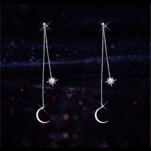 Clearance Moon Star Threader Earrings.